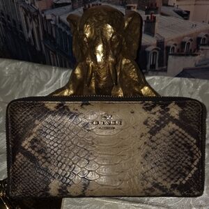 Coach Snakeskin Longwallet